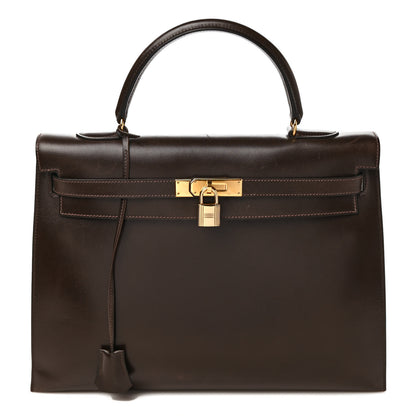 Hermes Box Kelly Sellier 35 Chocolate 1 of 12