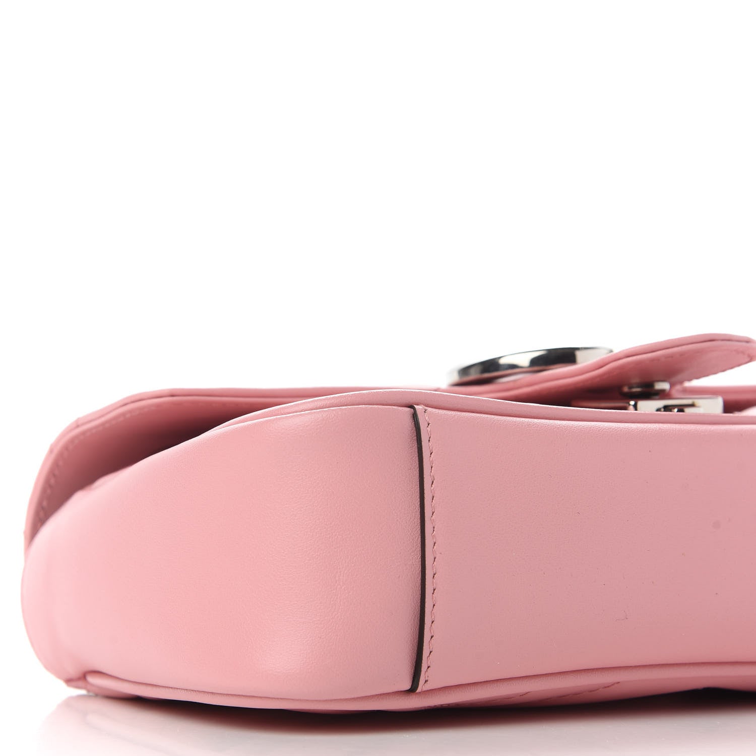 Gucci Calfskin Matelasse Mini GG Marmont Shoulder Bag Wild Rose 7 of 8