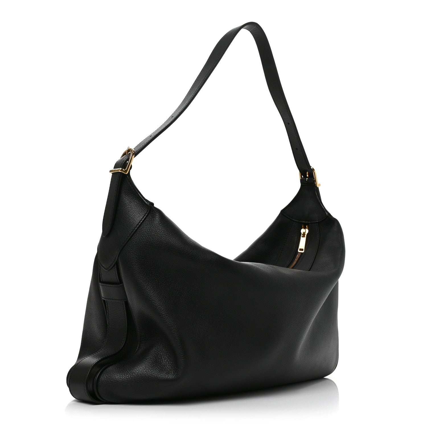 Celine Supple Calfskin Large Romy Shoulder Bag Black Black 3 of 9