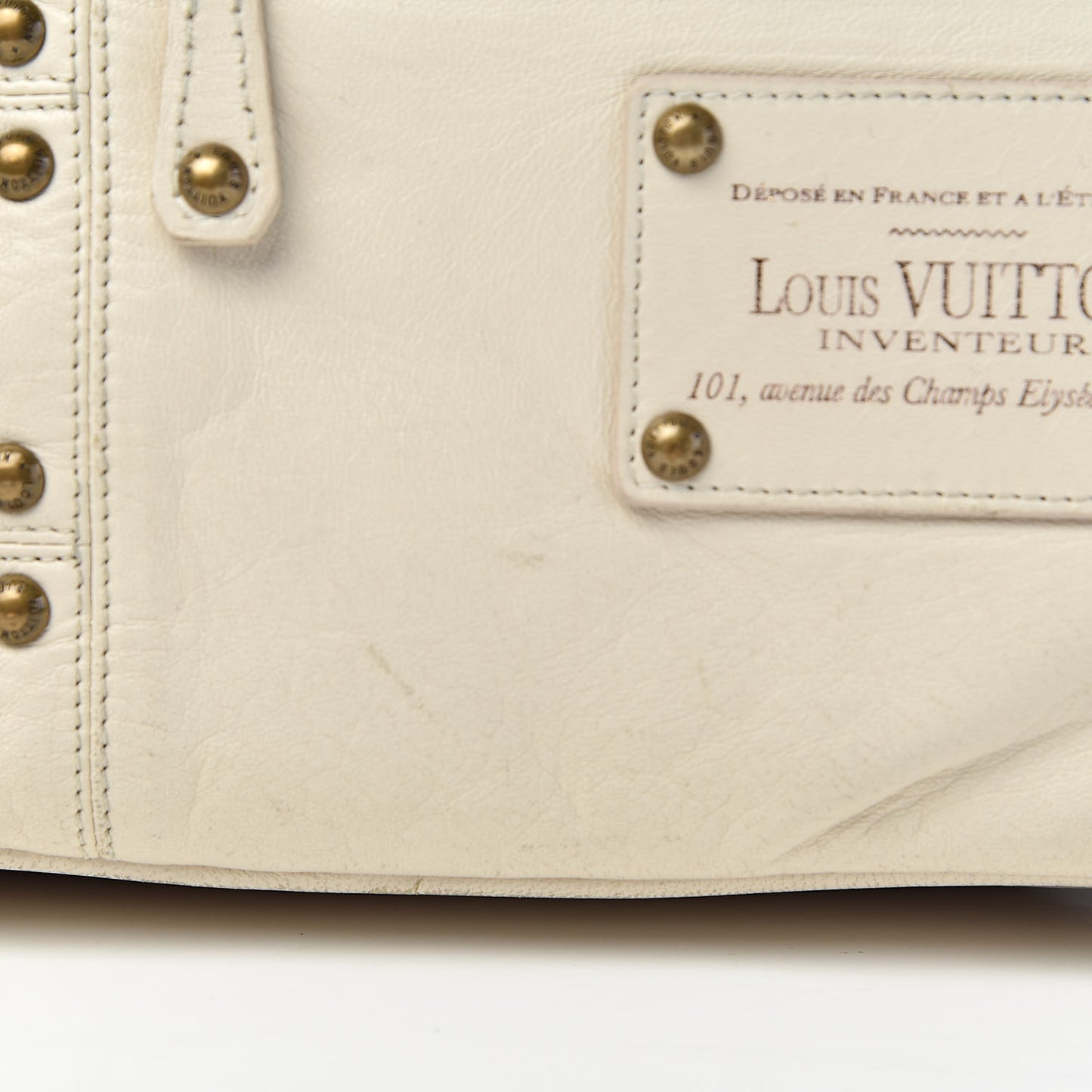 Lambskin Riveting White