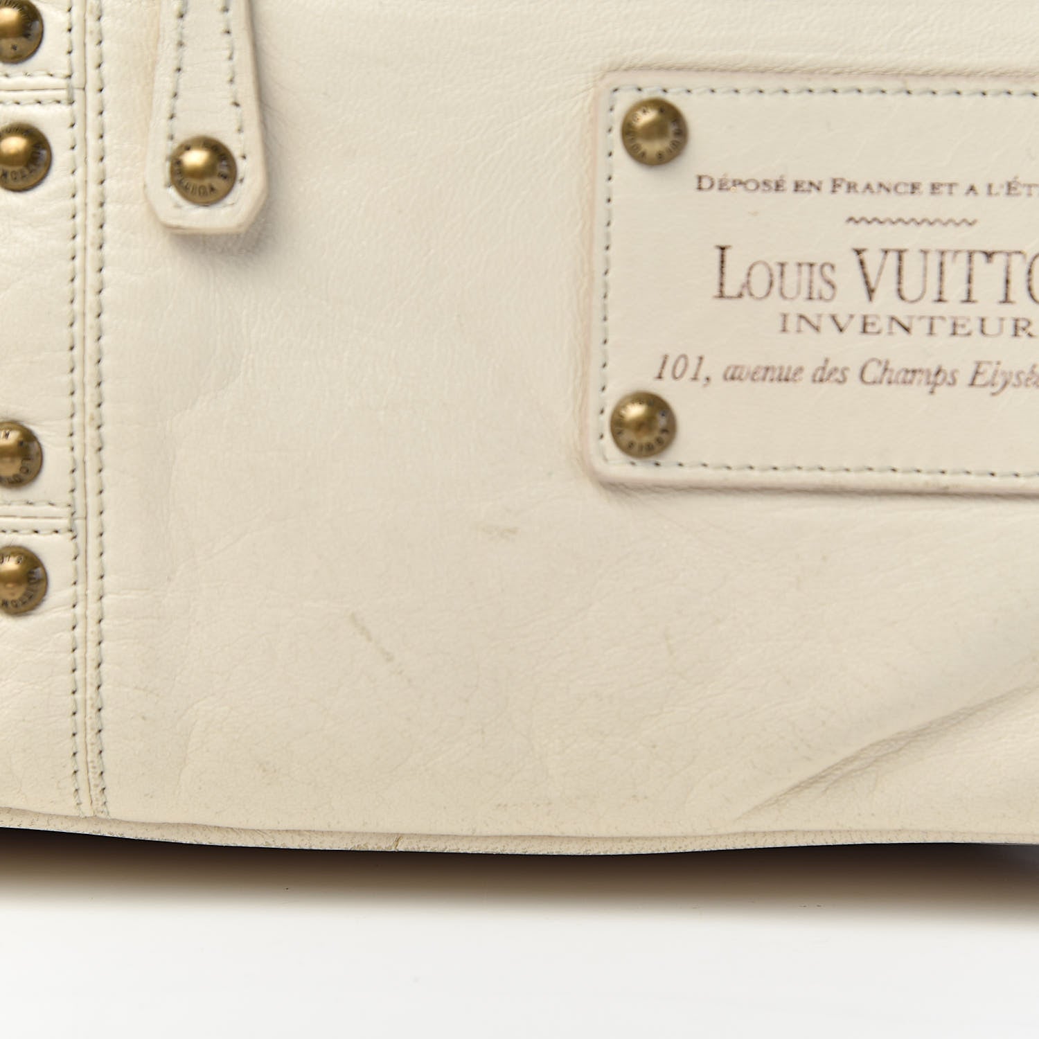 Louis Vuitton Lambskin Riveting White 18 of 28
