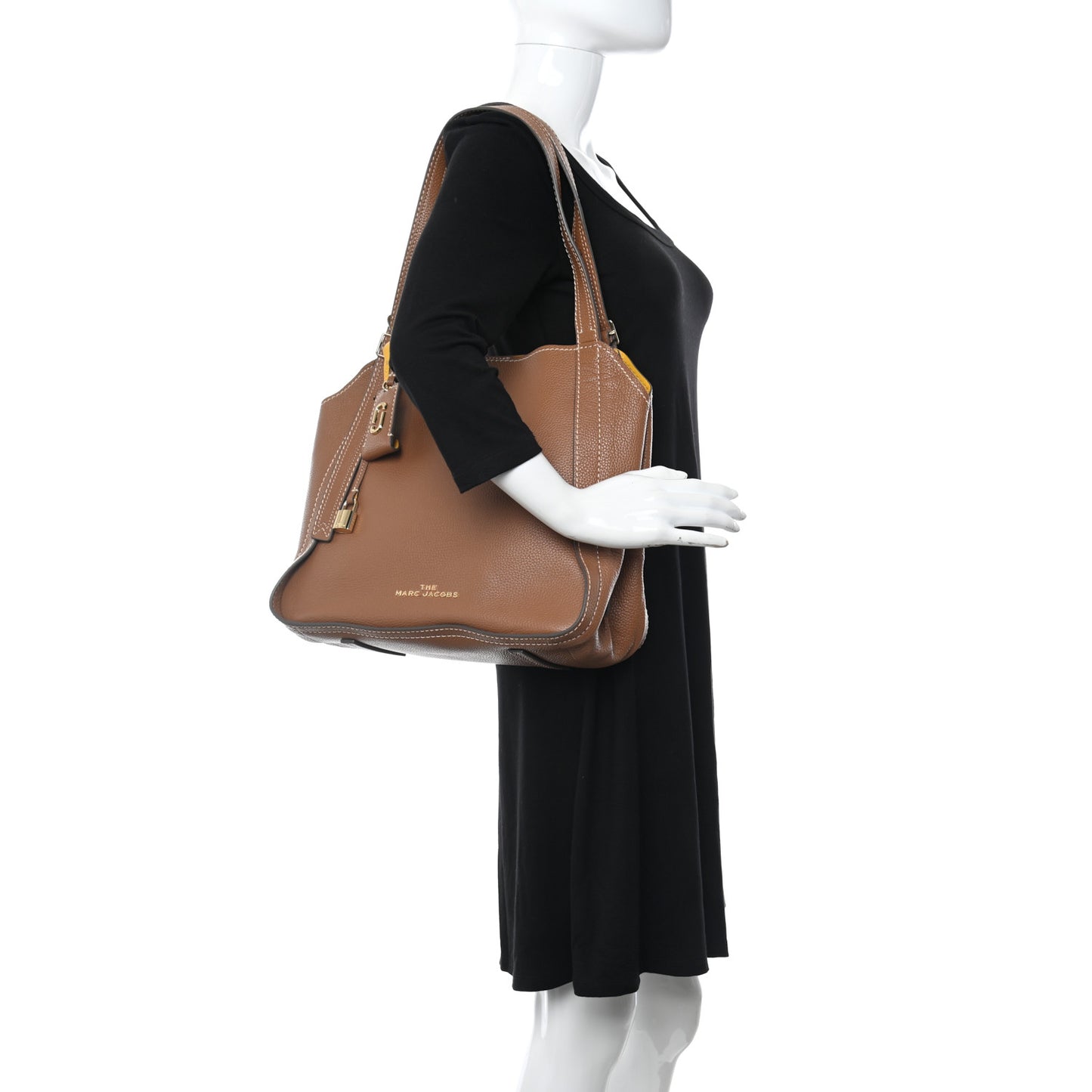 Grained Calfskin The Director Tote Brown