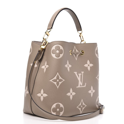 Louis Vuitton Empreinte Monogram Giant Neonoe MM Tourterelle Creme 4 of 9
