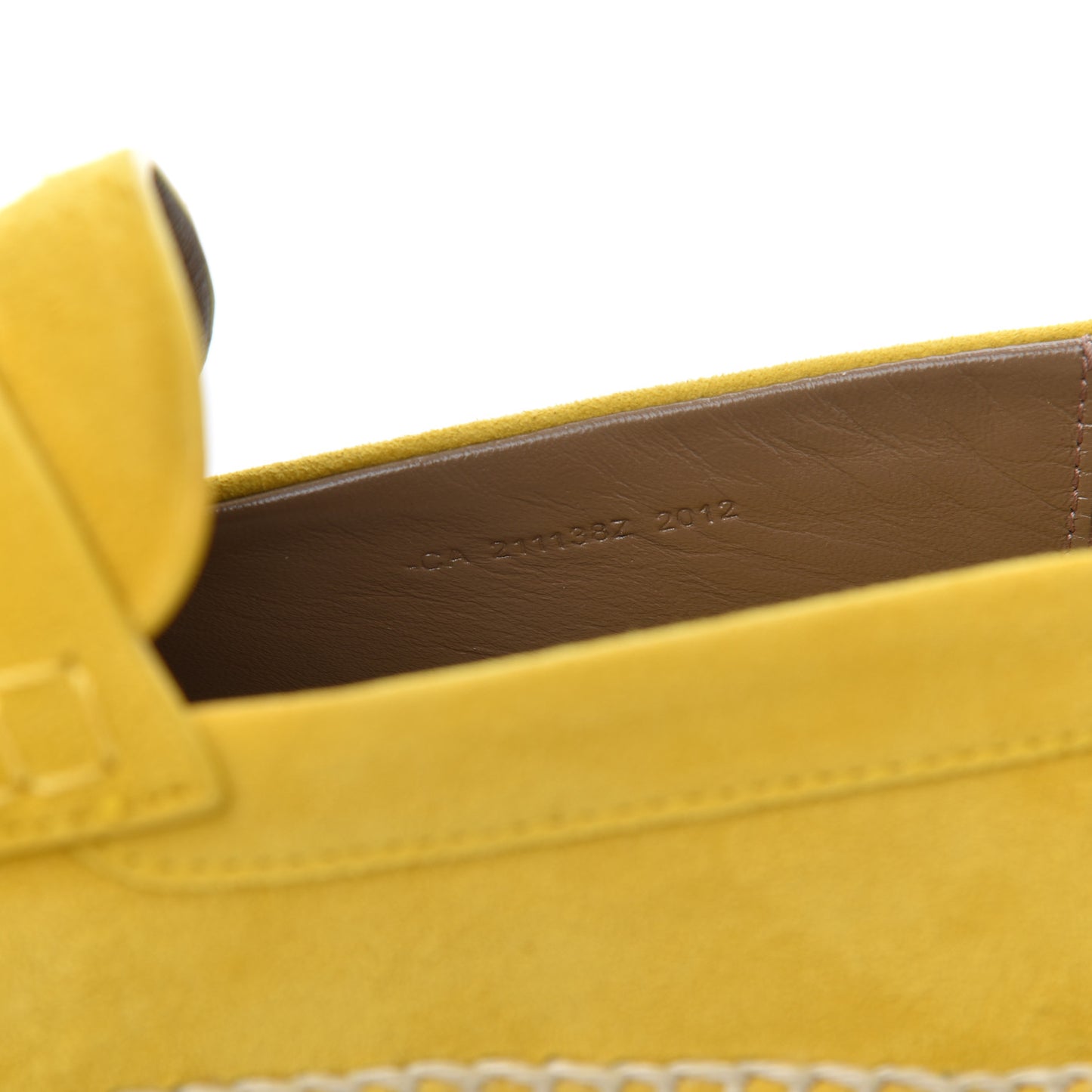 Suede Goatskin Womens Trip Espadrilles 37 Jaune Citron