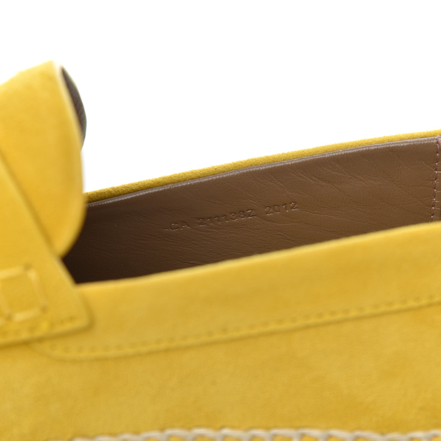 Hermes Suede Goatskin Womens Trip Espadrilles 37 Jaune Citron 8 of 13