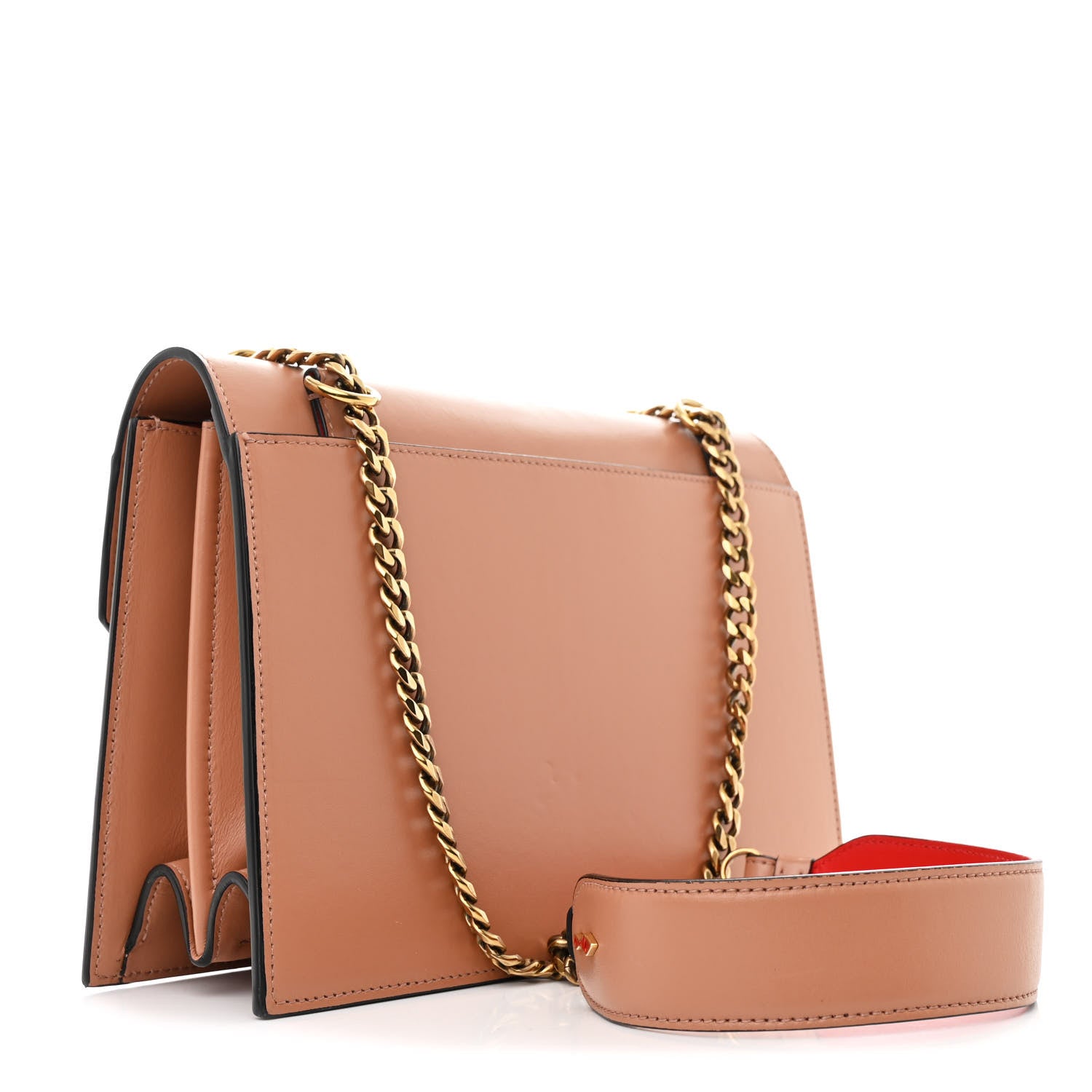 Christian Louboutin Calfskin Large Elisa Shoulder Bag Nude 3 of 11