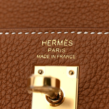 Hermes Togo Kelly Retourne 25 Gold 6 of 11