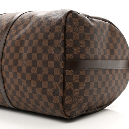 Louis Vuitton Damier Ebene Keepall Bandouliere 55 7 of 8