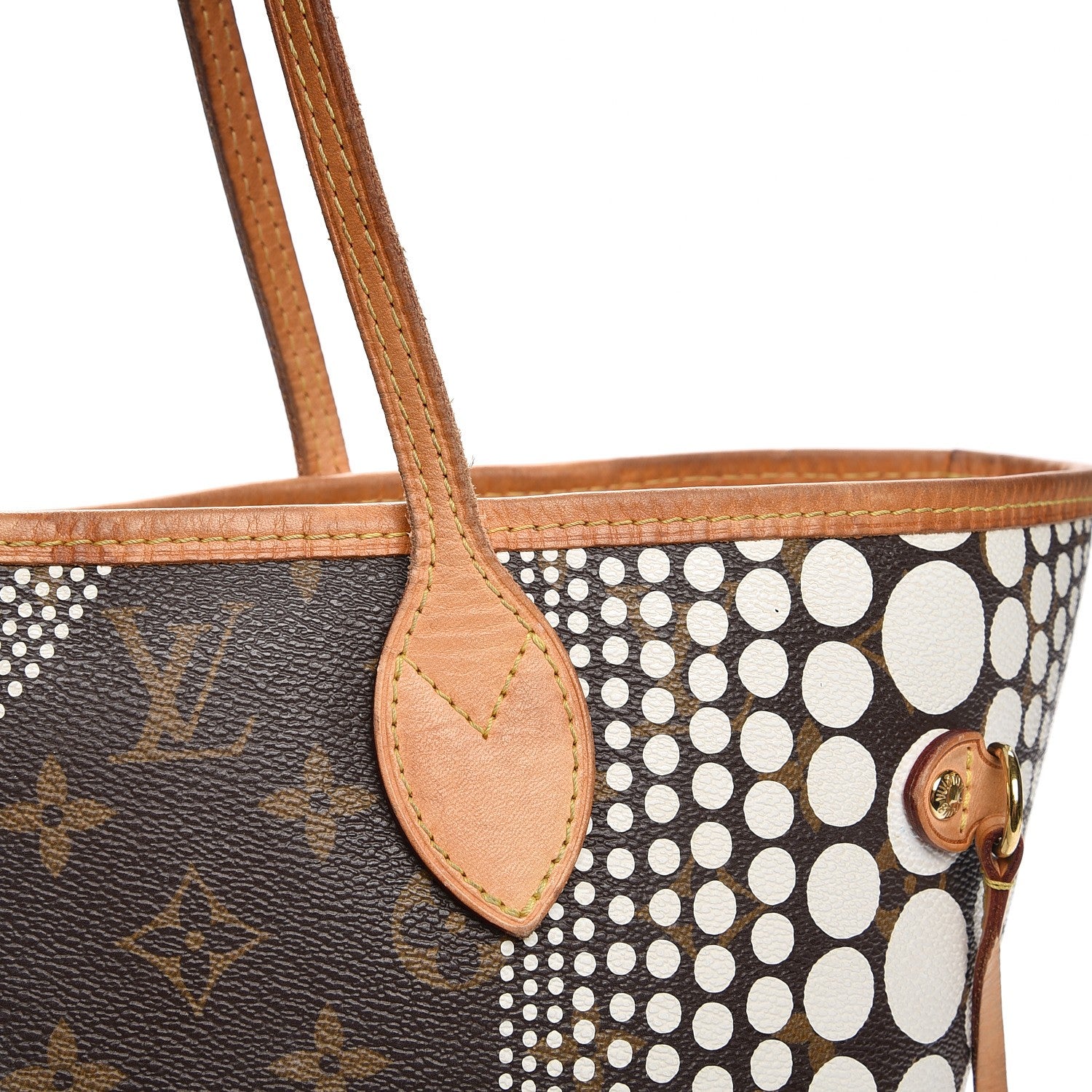 Louis Vuitton Monogram Kusama Waves Neverfull MM White 14 of 14