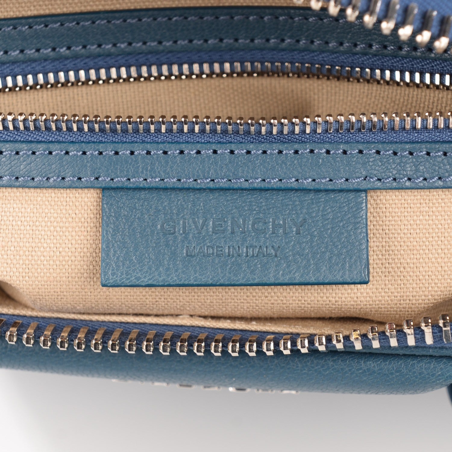 Givenchy Sugar Goatskin Small Antigona Mineral Blue 8 of 9