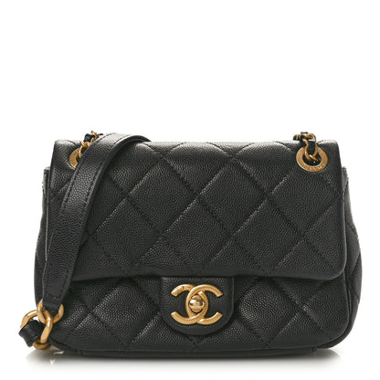 Chanel Caviar Quilted Mini Chain Flap Black 1 of 10