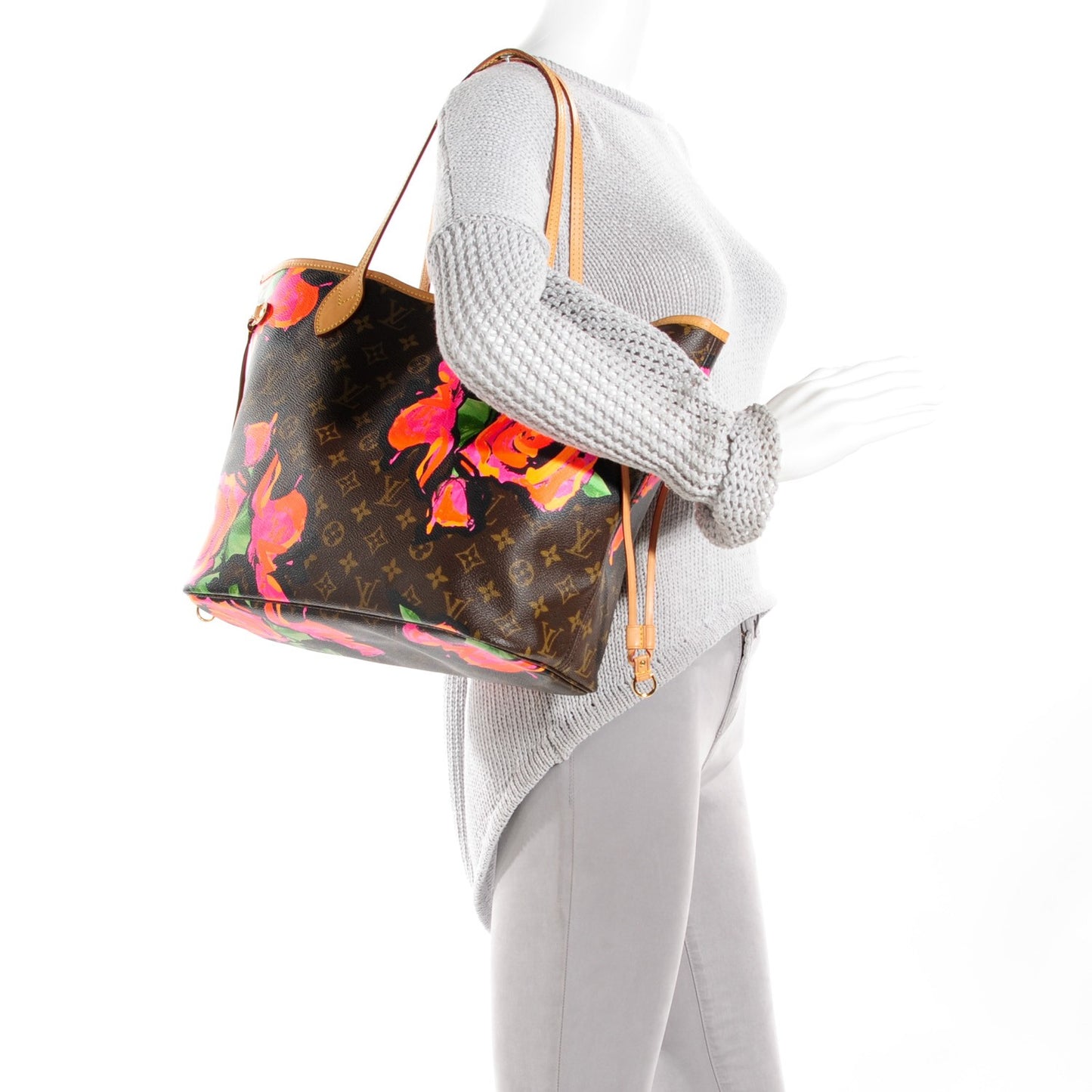 Monogram Roses Neverfull MM
