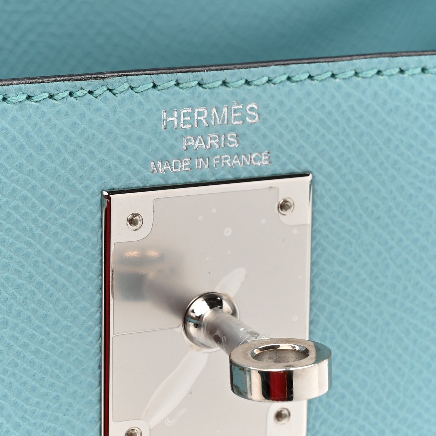 Hermes Epsom Kelly Sellier 28 Bleu Atoll 6 of 12