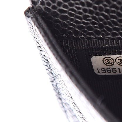 Chanel Caviar Quilted Flap Card Holder Black 9 of 10
