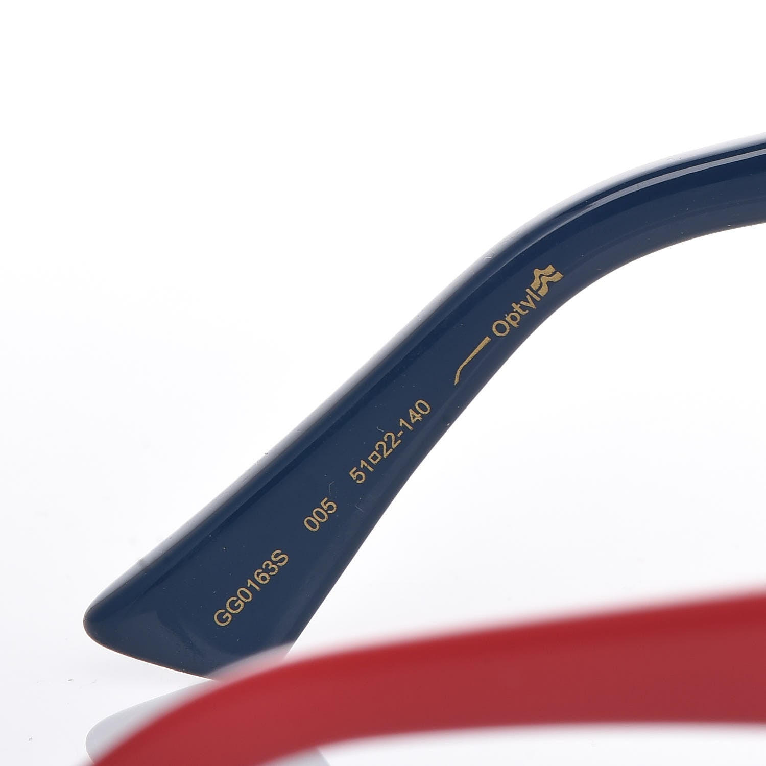 Gucci Cat Eye Optyl Web GG0163S Sunglasses Havana 5 of 6