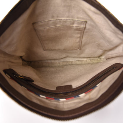 Gucci Soft GG Supreme Monogram Courrier Web Medium Flat Messenger Bag Beige New Acero Multicolor 5 of 12