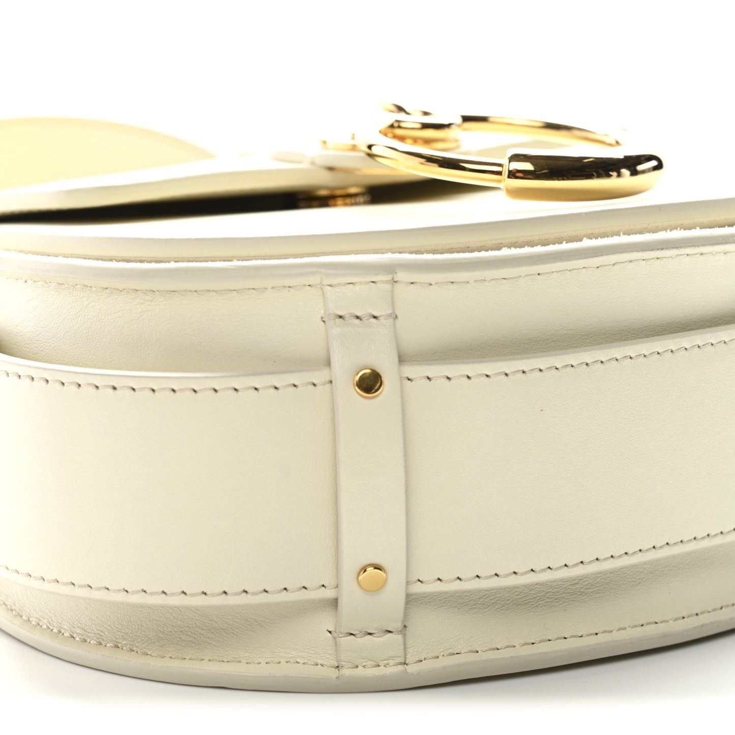 Calfskin Small Tess Bag Natural White