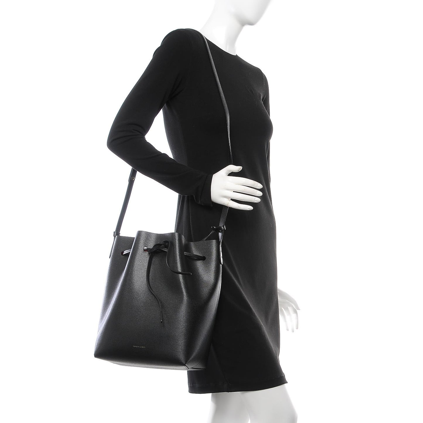 Saffiano Bucket Bag Black Flamma