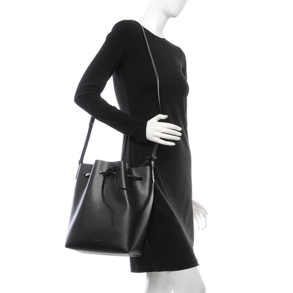 Mansur Gavriel Saffiano Bucket Bag Black Flamma 2 of 8