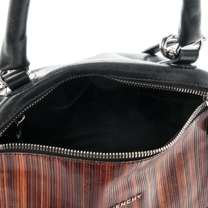 Givenchy Smooth Calfskin Wood Paneled Medium Pandora Black 5 of 7