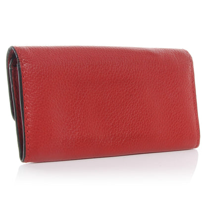 Chloe Leather Marcie Continental Flap Wallet Poppy 3 of 8