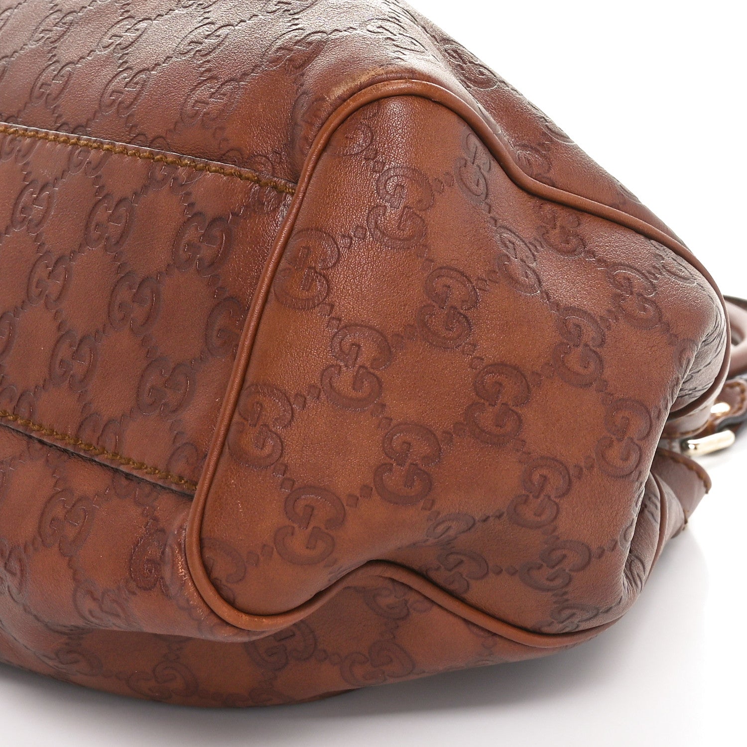 Gucci Metallic Guccissima Medium Sukey Tote Brown 10 of 10