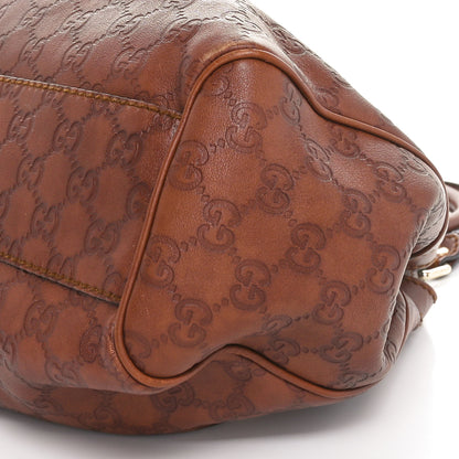 Gucci Metallic Guccissima Medium Sukey Tote Brown 10 of 10