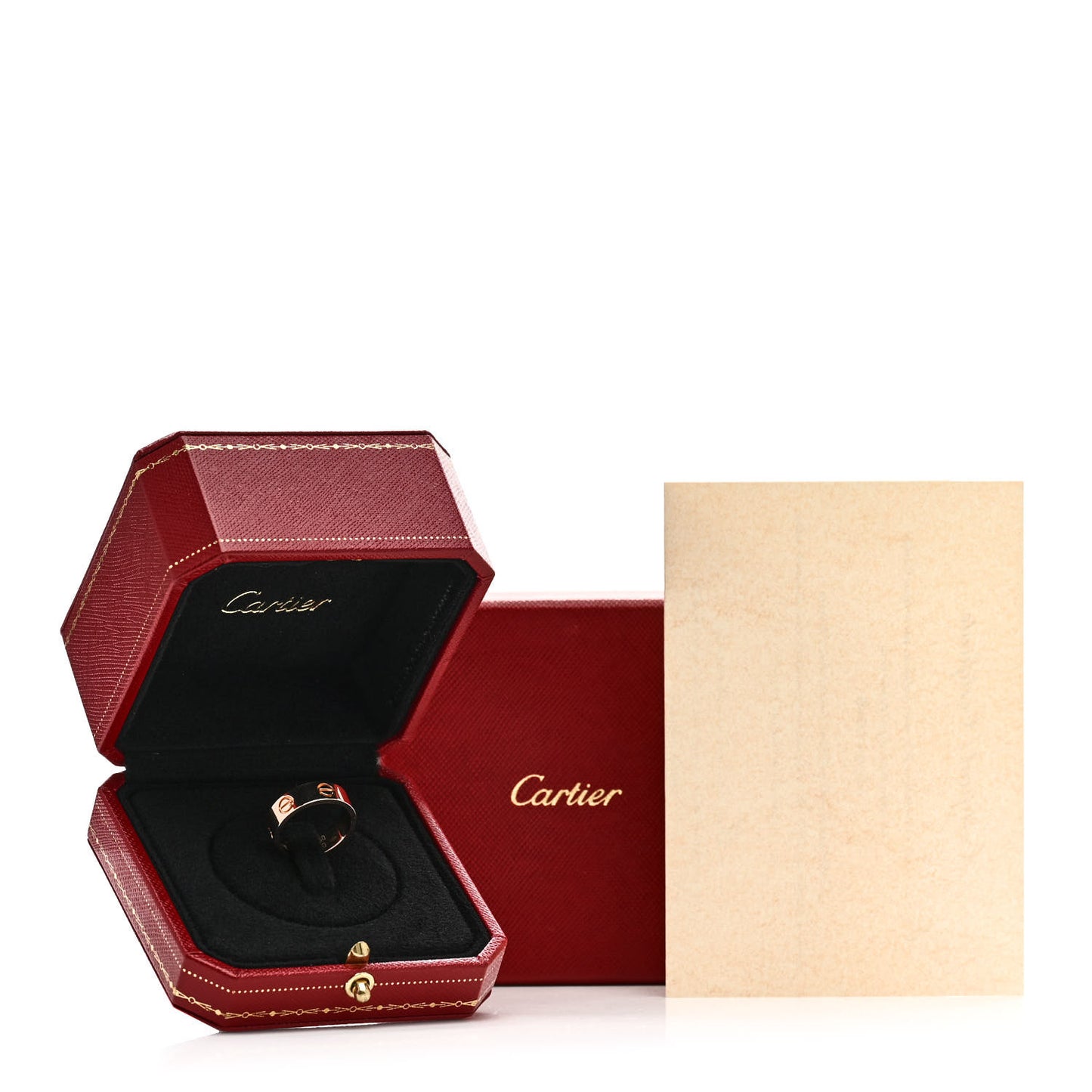 18K Pink Gold 5.5mm LOVE Ring 50 5.25