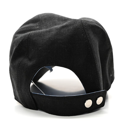 Hermes Linen Davis Ancre Cap 57 Black 6 of 8