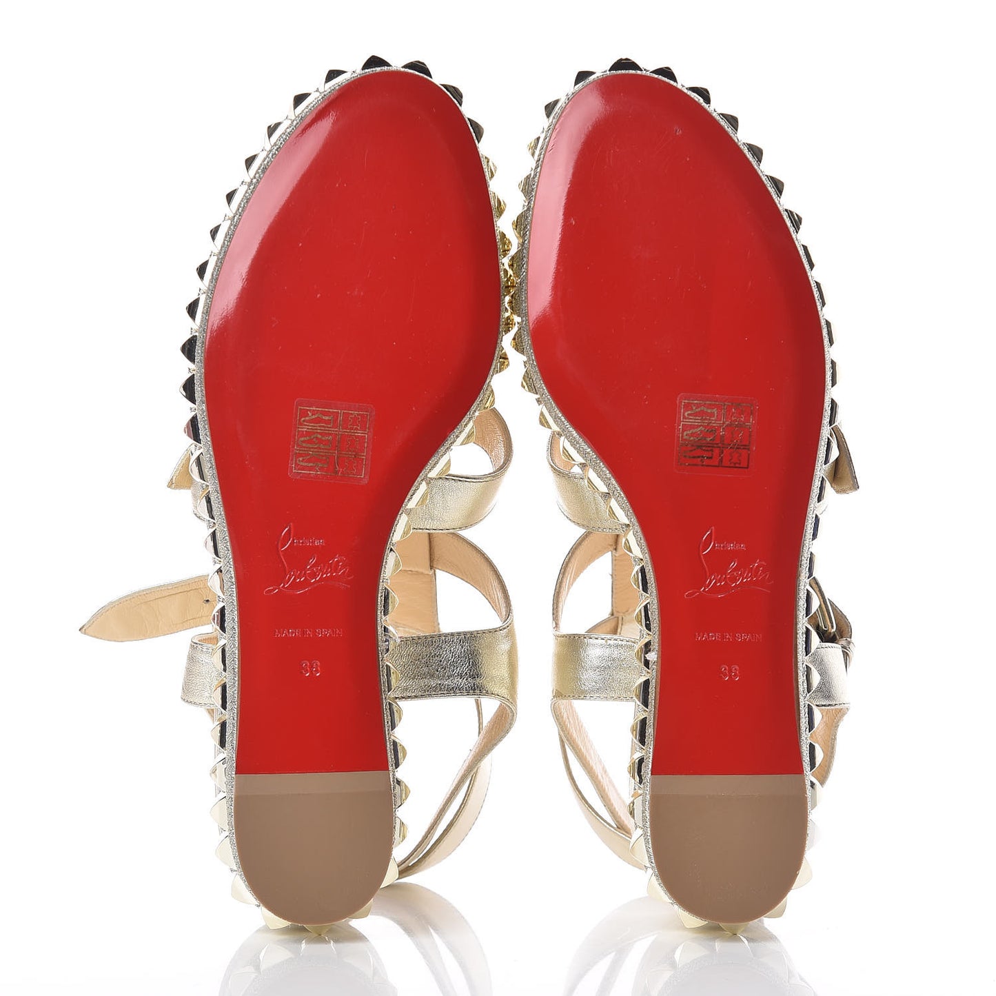 Metallic Nappa Rocknbuckle 60 Platform Sandals 38 Gold