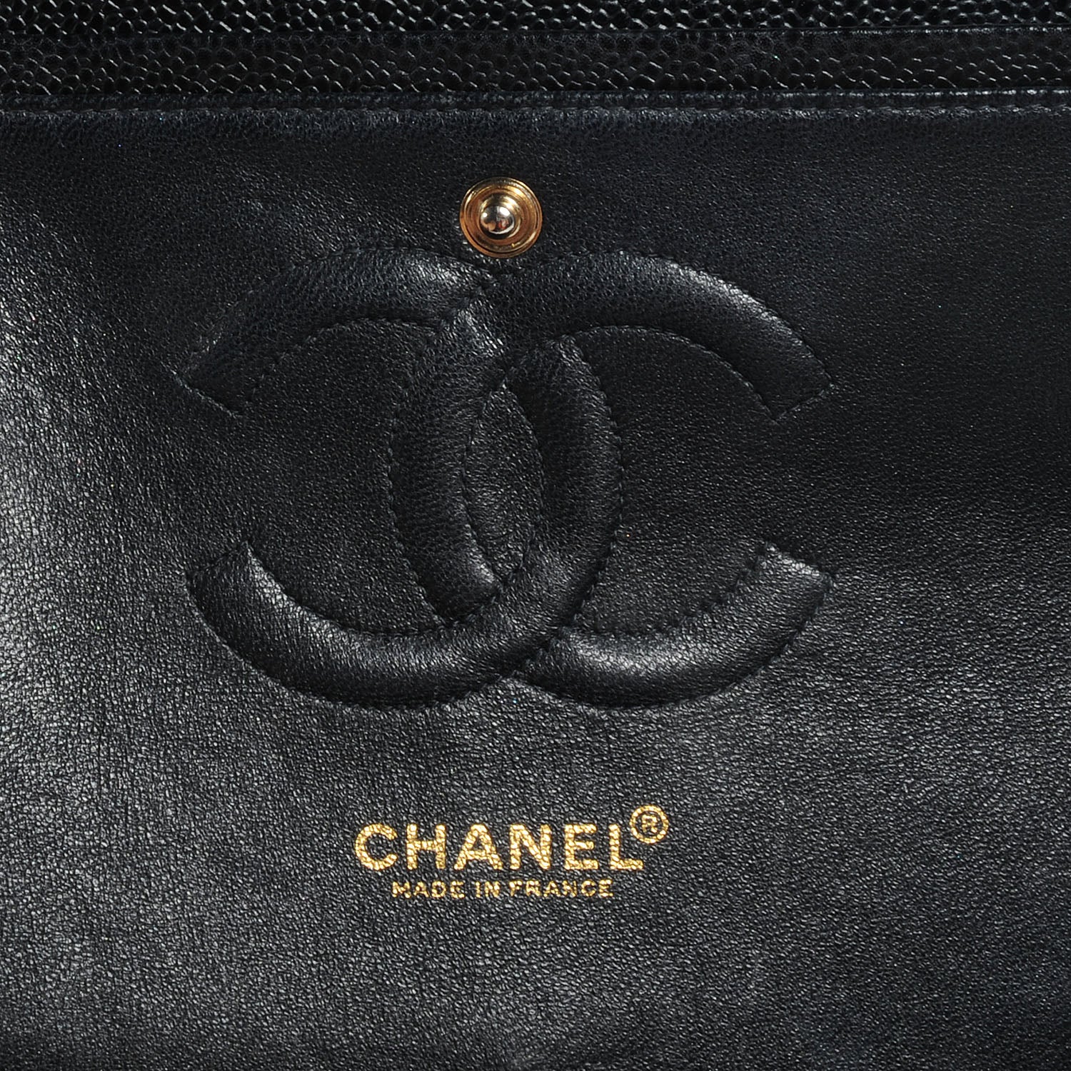 Chanel Caviar Quilted Medium Double Flap Black 7 of 9