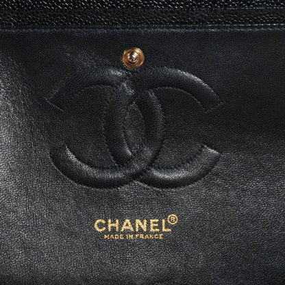 Chanel Caviar Quilted Medium Double Flap Black 7 of 9