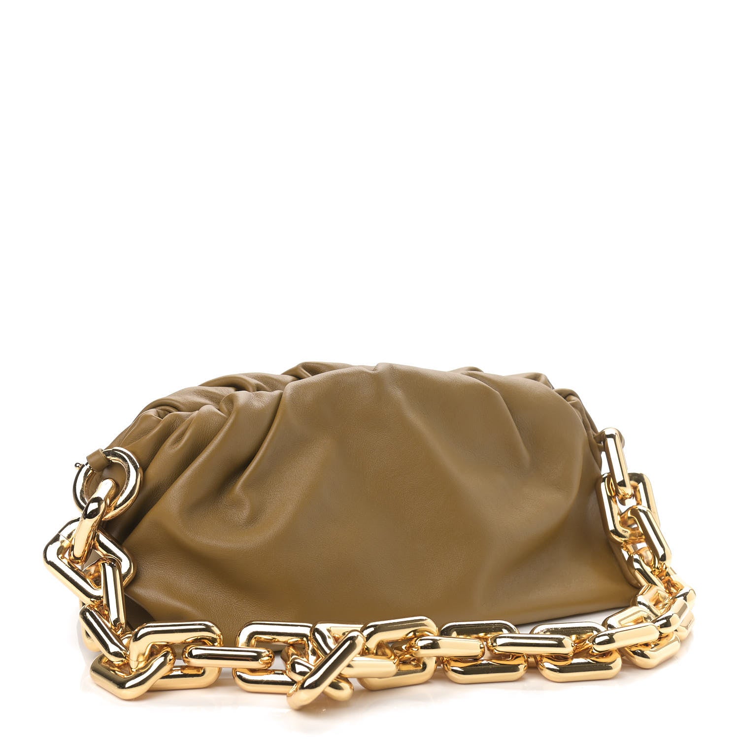 Bottega Veneta Calfskin The Pouch Chain Moutarde 3 of 9