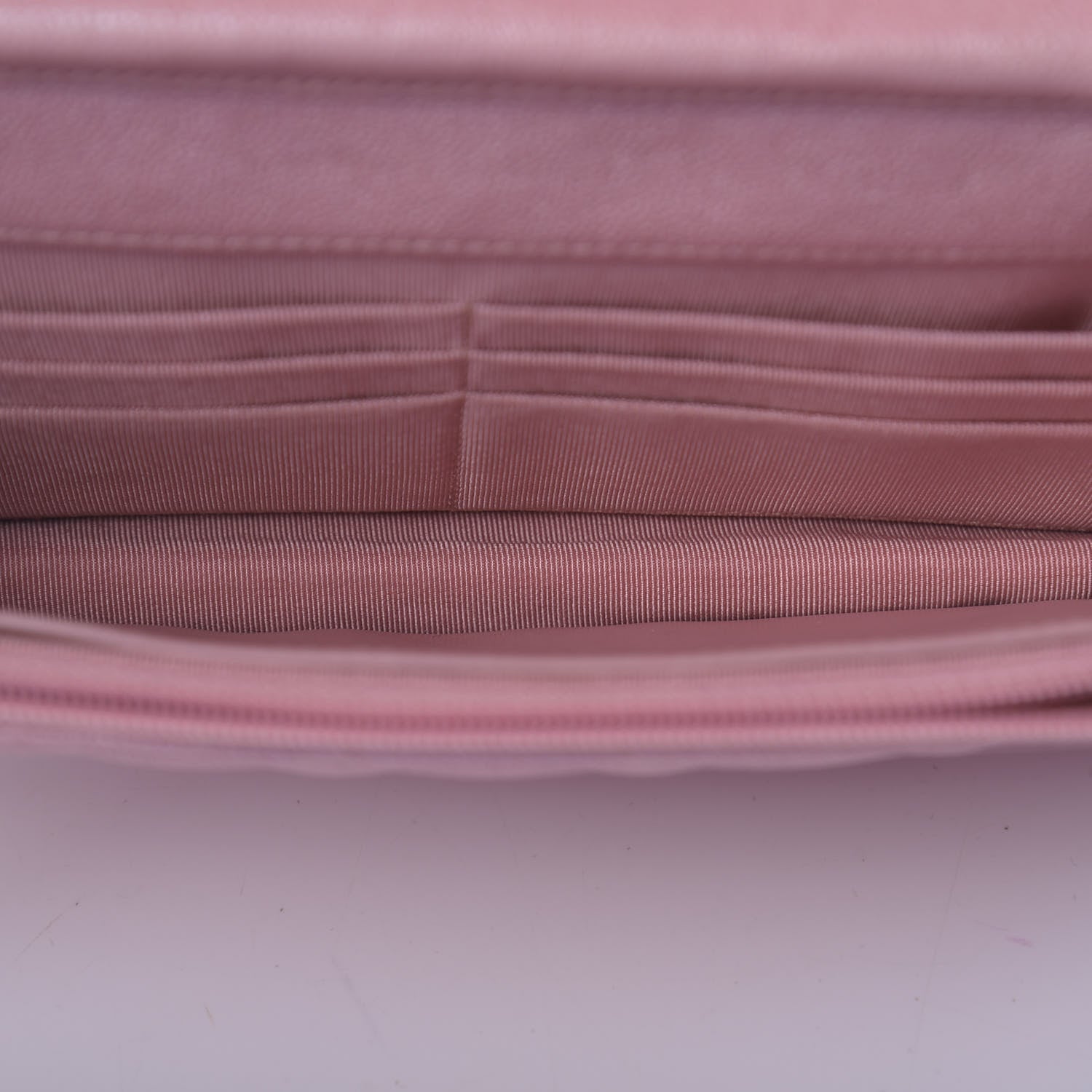 Chanel Iridescent Caviar Quilted Wallet on Chain WOC Rose Pink 5 of 12