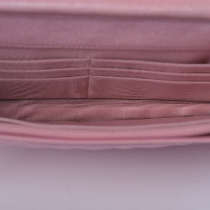 Chanel Iridescent Caviar Quilted Wallet on Chain WOC Rose Pink 5 of 12