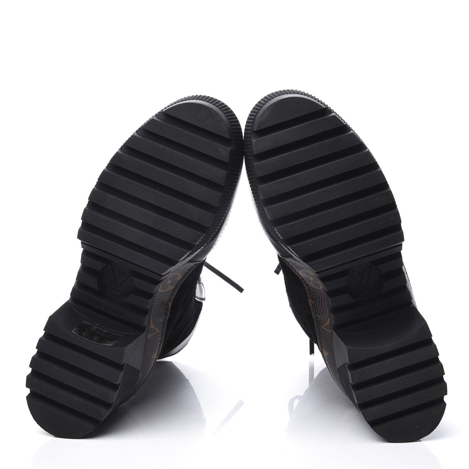 Louis Vuitton Suede Calfskin Monogram Laureate Platform Desert Boots 37.5 Black 6 of 11