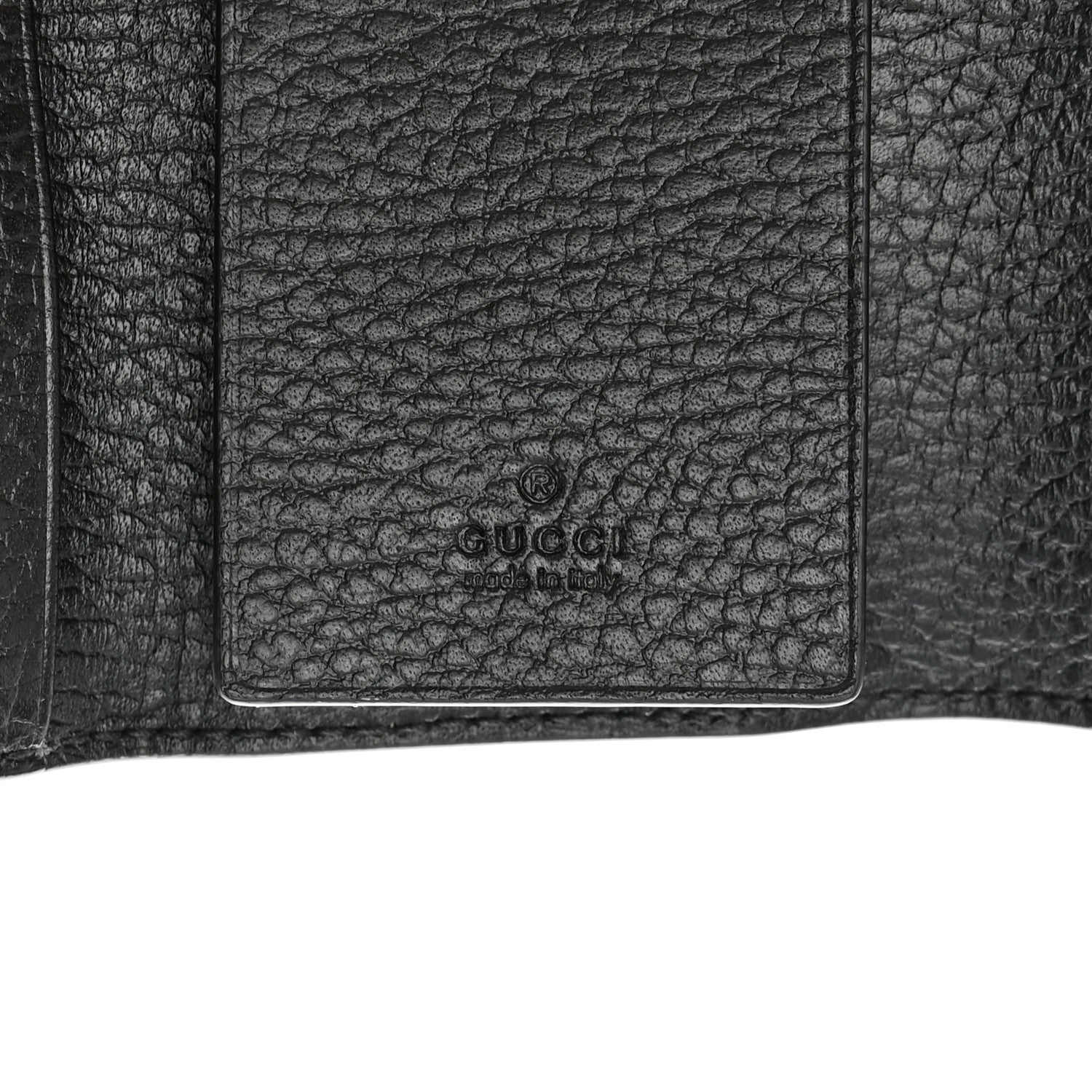 Gucci Dollar Calfskin GG Supreme Monogram GG Marmont 6 Key Holder Case Black Beige Ebony 6 of 8