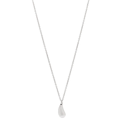 Tiffany Sterling Silver 12mm Elsa Peretti Teardrop Pendant Necklace 1 of 6