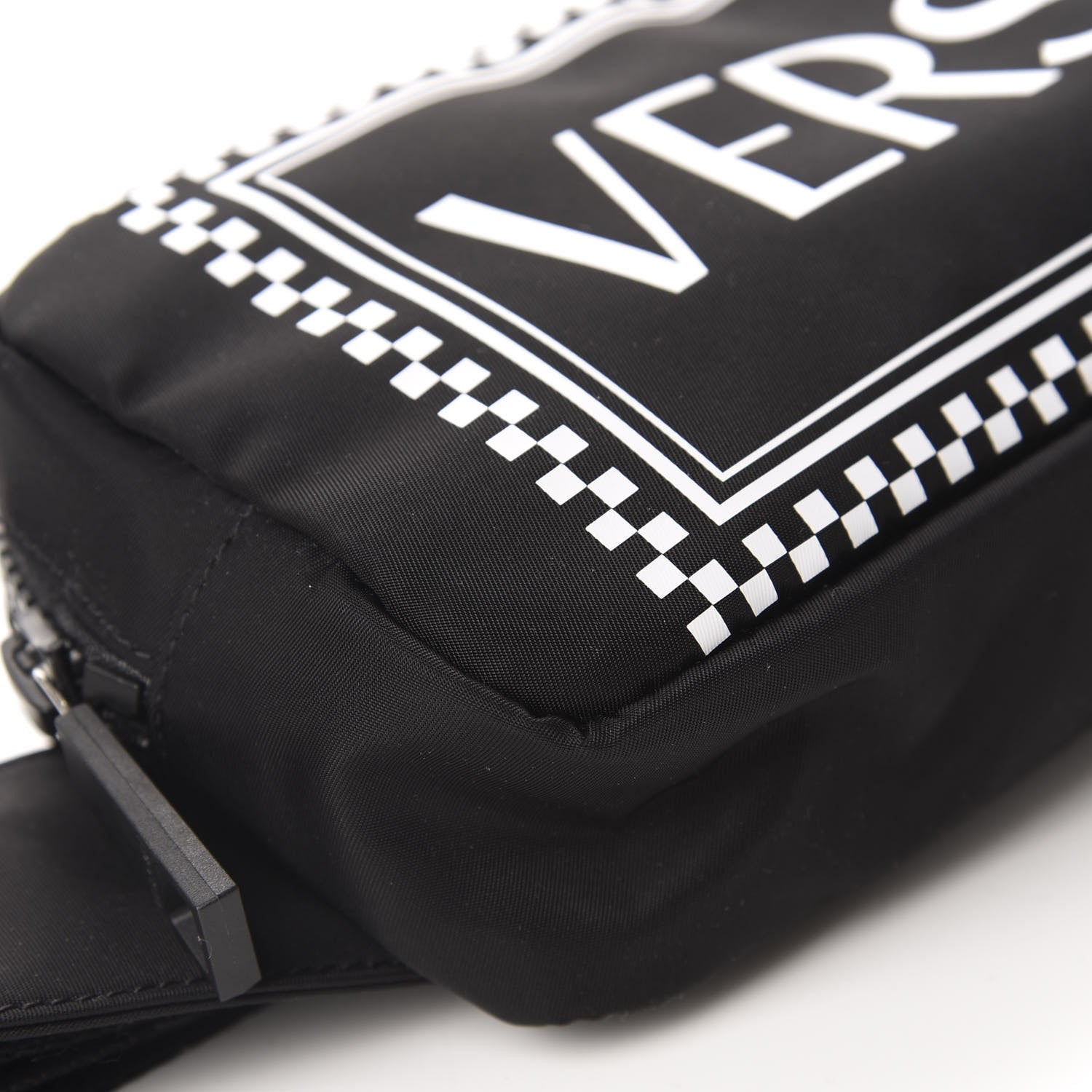 Versace Nylon Logo Two Tone Belt Bag Black 6 of 10