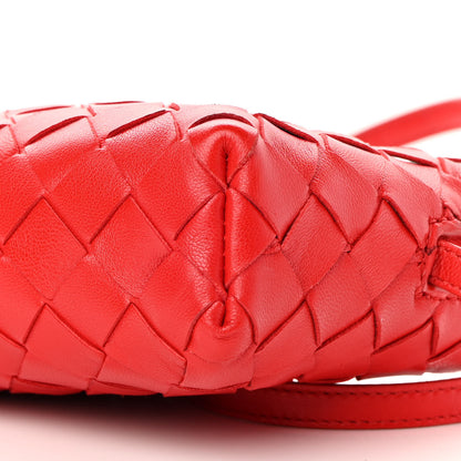 Bottega Veneta Nappa Intrecciato Mini Crossbody Bright Red 10 of 11