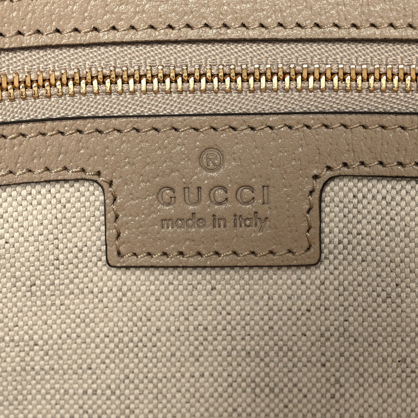 GG Supreme Monogram Textured Dollar Calfskin Web Medium Ophidia Shopping Tote Beige Mystic White Oatmeal