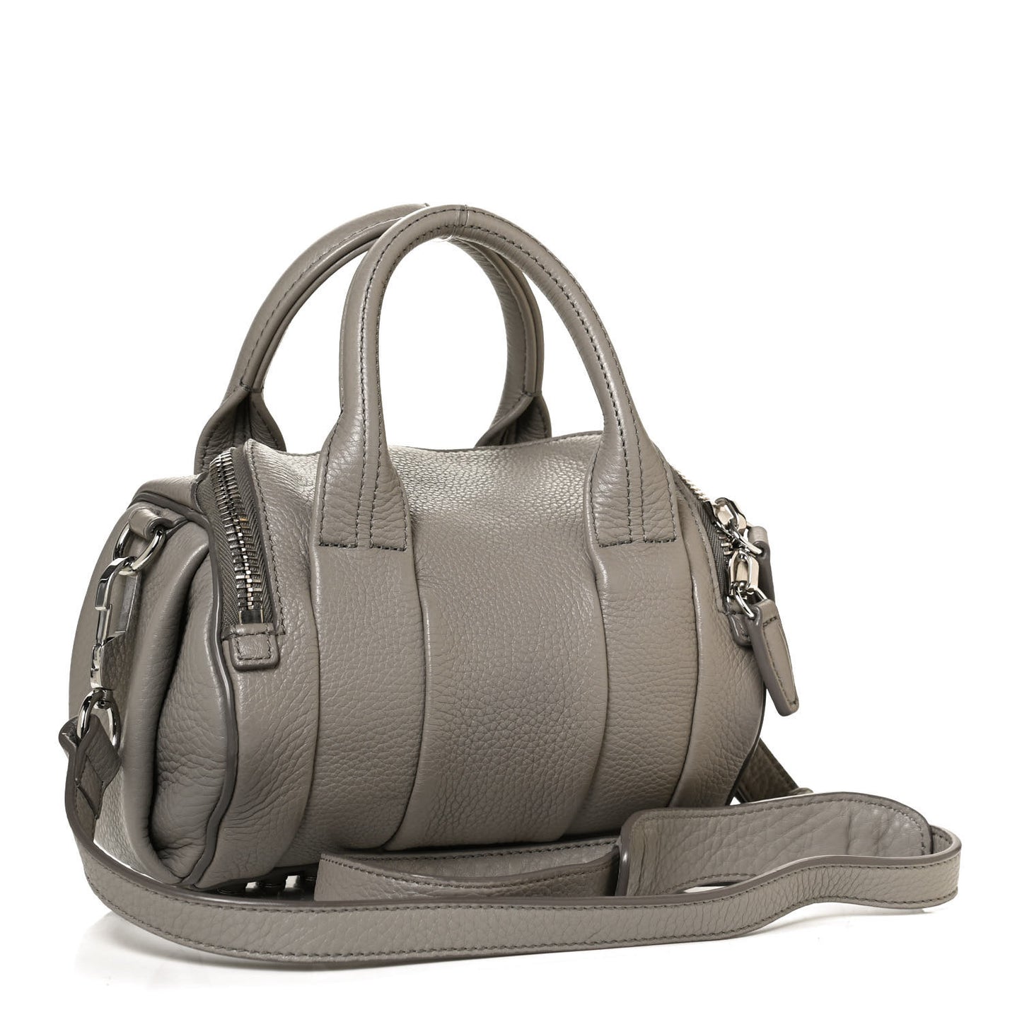 Pebbled Lambskin Mini Rockie Mink Silver Hardware