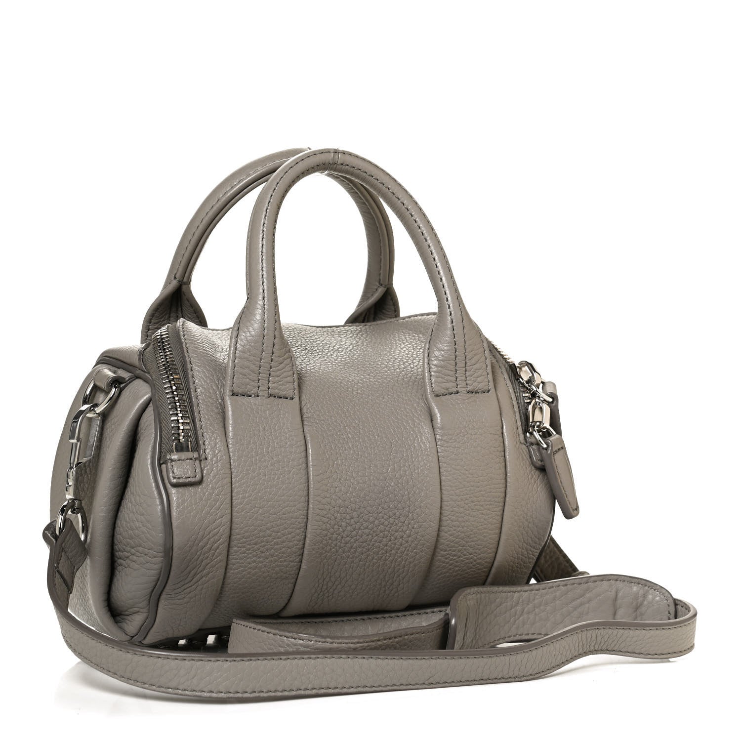 Alexander Wang Pebbled Lambskin Mini Rockie Mink Silver Hardware 3 of 12