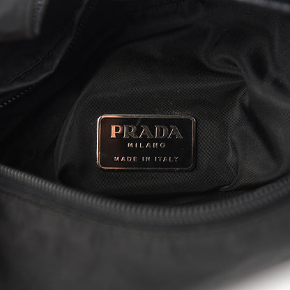 Prada Nylon Flat Messenger Bag Black 6 of 9