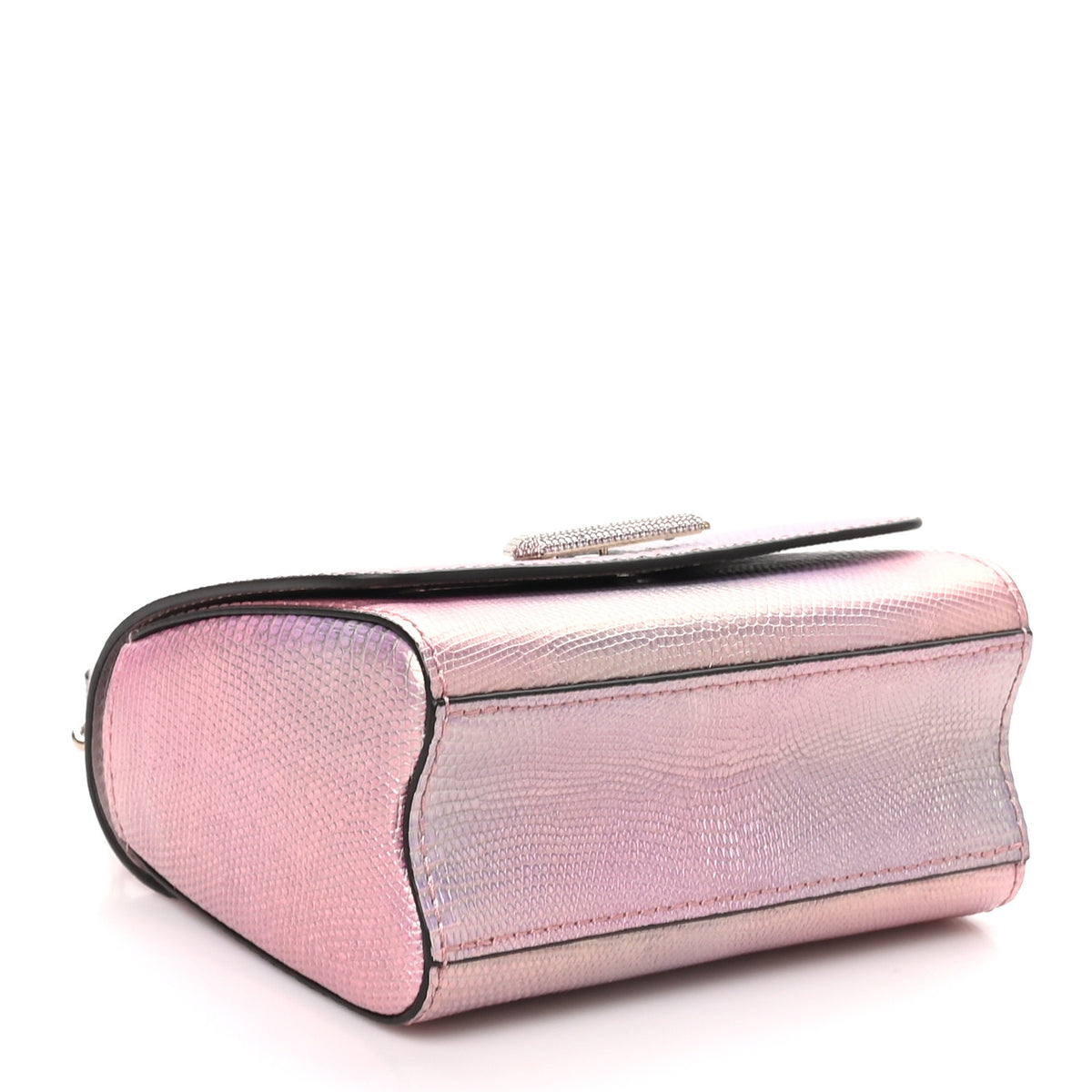 Louis Vuitton Iridescent Lizard Mini Swarovski Twist Shoulder Bag Pink 5 of 11