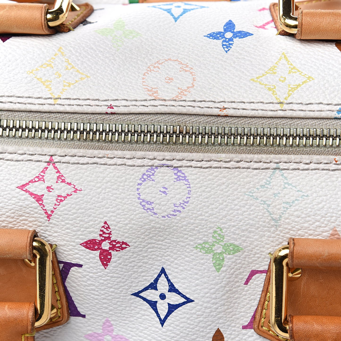 Monogram Multicolor Speedy 30 White