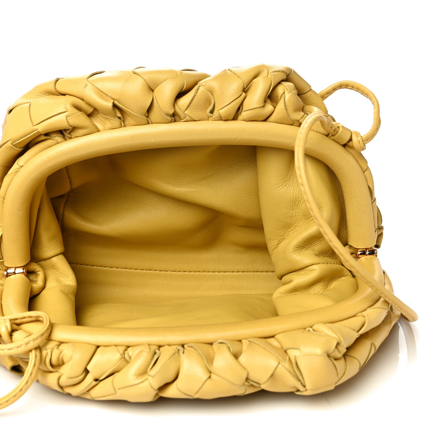 Bottega Veneta Nappa Intrecciato The Mini Pouch Buttercup 5 of 10