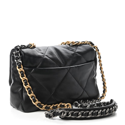 Chanel Lambskin Quilted Medium Chanel 19 Flap Black 3 of 11