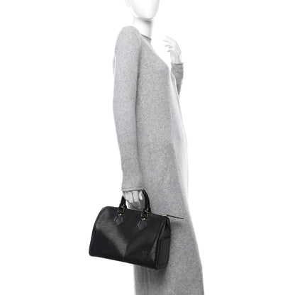 Louis Vuitton Epi Speedy 25 Black 3 of 16