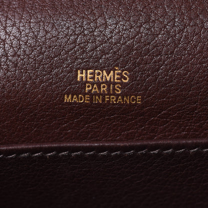 Hermes Evergrain Kelly Pochette Clutch Havane 7 of 24